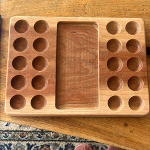 Wooden Montessori Counting Board Ten Frames (2 10 trays encourages counting)